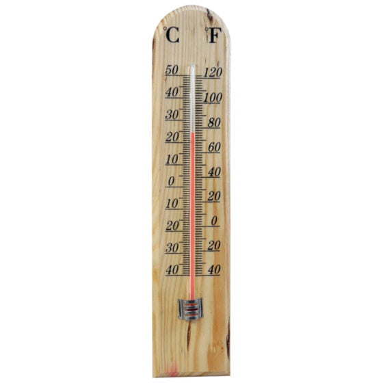 ShedMates Traditional Wooden Thermometer