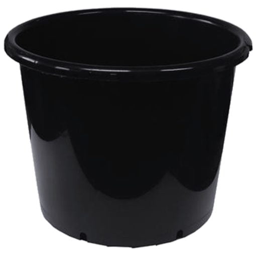 Plant pot Riss Black Ø 50 cm Plastic Circular main image 0