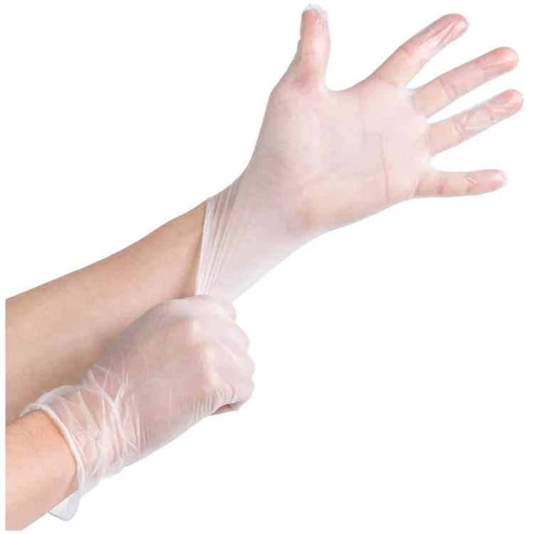 White Powder Free Vinyl Gloves (Box of 100)