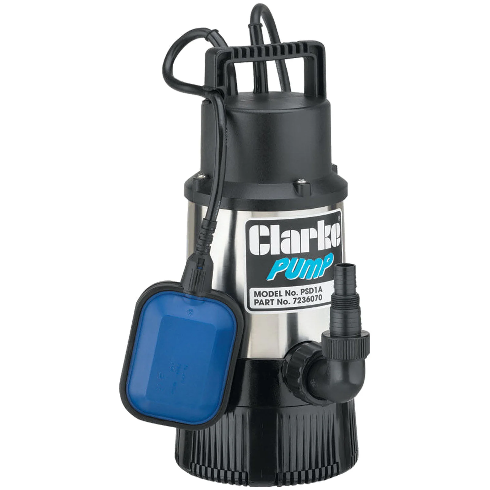 Clarke PSD1A 230v Steel Submersible Water Pump Max Head 30m