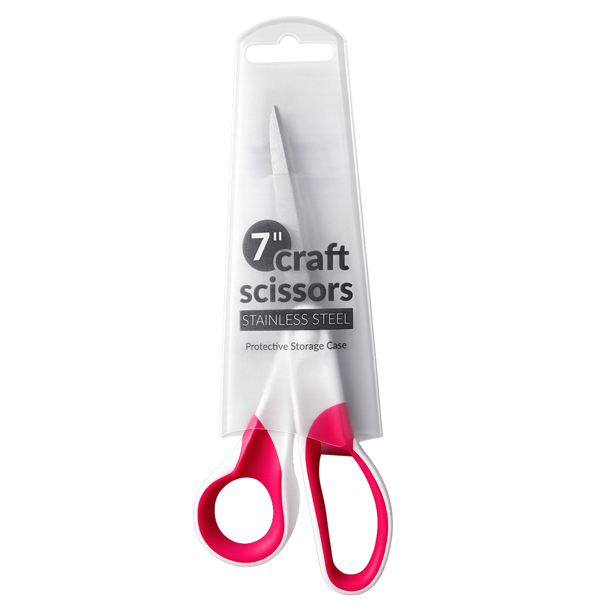 Craft 7″ Scissors with Comfort Grip - Pink